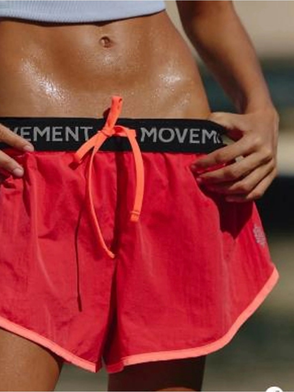 NWT FREE PEOPLE MOVEMENT Now Or Never Run Shorts | Grapefruit Combo MSRP $38
